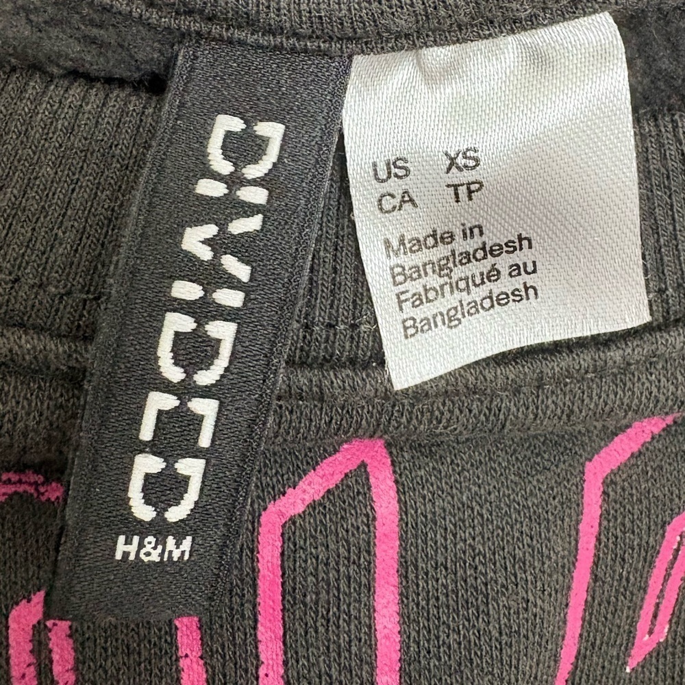 H&M Divided "Desolate The Tour" Tiger Print Oversized Cropped Sweatshirt - Picture 9 of 9